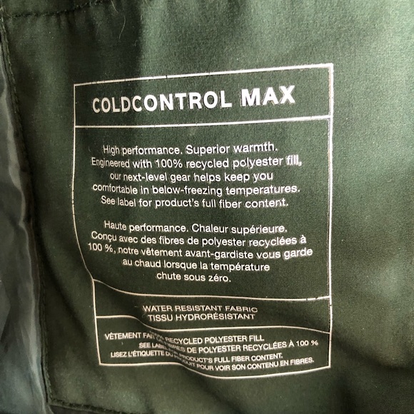 Gap Cold Control Max Modern Green Parka Jacket Sz M - Picture 12 of 13